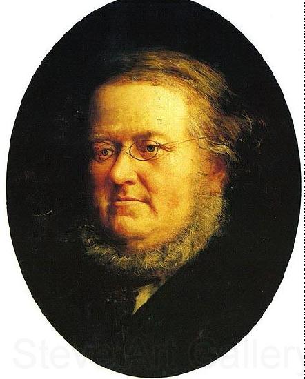 Knud Bergslien Portrait of norwegian author Peter Christen Asbjornsen Spain oil painting art